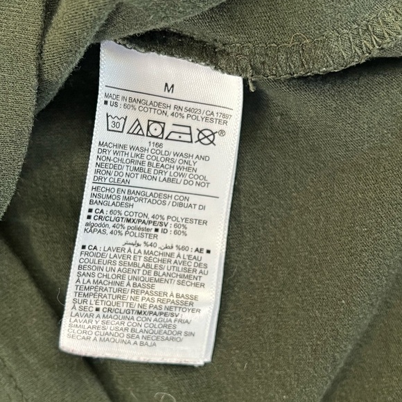 Old Navy Dark Green Men’s Basic Short Sleeve Soft Wash Cotton T-Shirt Size M - Picture 4 of 10